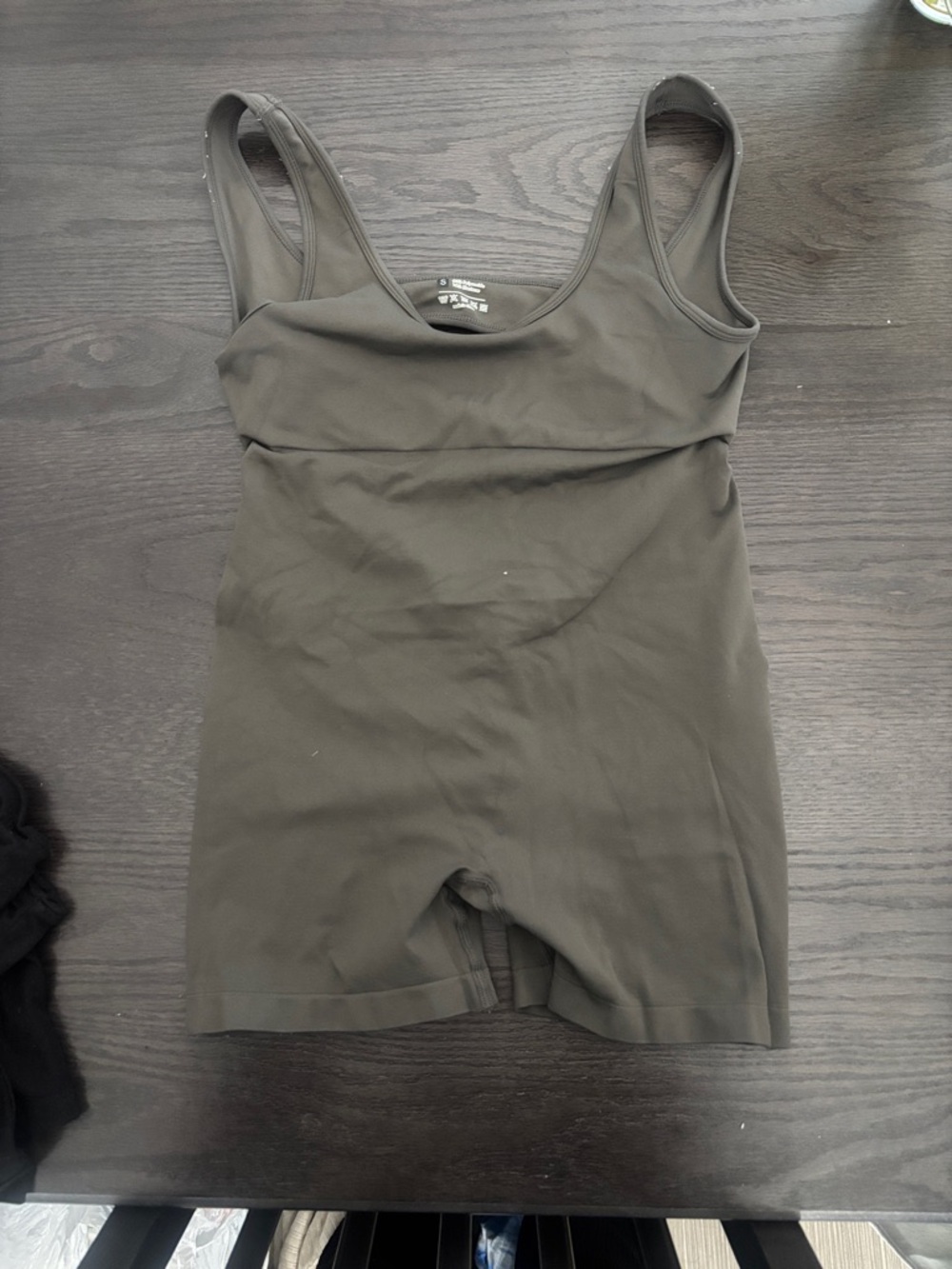Seamless Olive Green Shaping Bodysuit